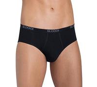 Sloggi Men's Basic Midi Briefs - Pack of 2 - Black - Size 36