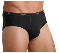 Sloggi Men Basic Midi Plain Boxer Briefs 2P, White, XX-Large 40, Black