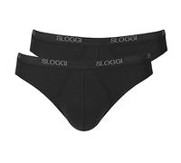 Sloggi Men's Basic Mini 2p Slip, Black, 34 (Pack of 2)
