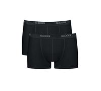 Sloggi Men Basic Short Plain Boxer Briefs 2P, Black, Small (Manufacturer Size: 32)