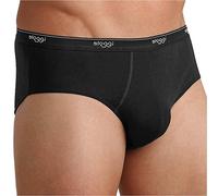 Sloggi Men's Basic Midi Brief Pack of 2, Black, 36