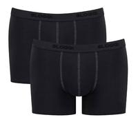 Sloggi Men's 24/7 2P Plain Boxer Shorts, Black, Medium (Manufacturer Size:34)
