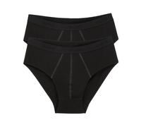 (XXL) 24/7 2-Pack Men's Midi Briefs, Black