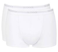 Sloggi Mens Basic 2 Pack Boxer Short - White