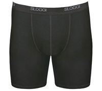 Sloggi Mens Basic Long Boxer Short - Black