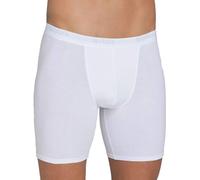 Sloggi Mens Basic Long Boxer Short - White