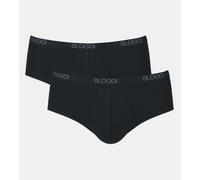 Sloggi Men's Basic Midi Brief Pack of 2, Black, 34