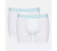 Sloggi Men's Ever Cool 2 Pack Boxer Shorts - White