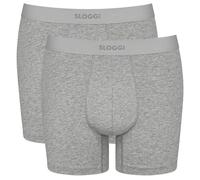 Sloggi Mens Ever Ease 2 Pack Boxer Short - Dark Grey Melange