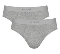 Sloggi Mens Ever Ease 2 Pack Brief - Dark Grey Melange
