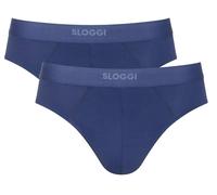 Sloggi Mens Ever Ease 2 Pack Brief - Deep Cobalt Blue