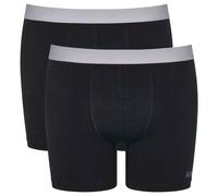 Sloggi Mens GO ABC 2.0 2 Pack Boxer Short - Black