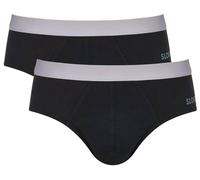 Sloggi Mens GO ABC 2.0 2 Pack Midi Brief - Black