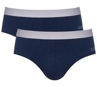 Sloggi Mens GO ABC 2.0 2 Pack Midi Brief - Navy