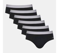 Sloggi Mens Go ABC Brief 6 Pack BLACK 2XL