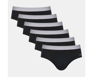 Sloggi Mens Go ABC Brief 6 Pack BLACK 2XL
