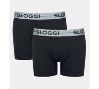 Sloggi Men's Go Boxer Shorts Jersey Trunks Briefs 2 Pack 96% Cotton 10198091