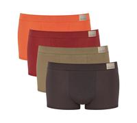 Sloggi Men's Go Natural HipsterTrunks 4 Pack | Size: Small Sloggi Multicolor S
