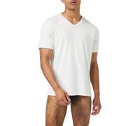 Sloggi Men's GO Shirt V-Neck Regular Fit Shirts, WHITE, M