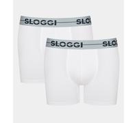 Sloggi Mens GO Shorts Boxer Trunks 2 Pack Cotton Stretch Underwear 10198091
