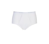 Sloggi Mens Maxi Briefs Basic Cotton in Black or White with Keyhole Fly - 1 Pack