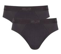 Sloggi Mens SLG Base 2 Pack Midi Brief - Charcoal Grey