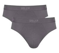 Sloggi Mens SLG Base 2 Pack Midi Brief - Shiver Grey