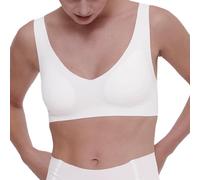 Sloggi Women's Zero Feel 2.0 Bralette Seamless Non-Wired Silk White XXL UK