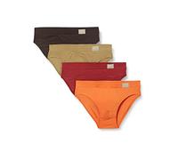 Sloggi Men's GO Natural Brief C4P Briefs, BROWN - DARK COMBINATION, S
