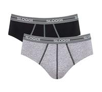 Sloggi Men's Start Midi C2P box Briefs, GREY COMBINATION, L