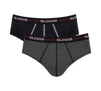 Sloggi Men's Start Midi C2P Box Briefs, RED - Dark Combination, L