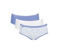 Sloggi Midi Briefs Knickers Basic+ Brief 3 Pack 95% Cotton Mid Rise Lingerie