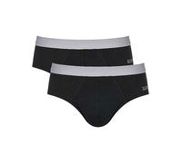 Sloggi Men's Briefs GO ABC 2.0 - Pack of 2, Elasticated Waist - Black L