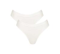 Sloggi Pack of 2 High Leg Briefs Off White