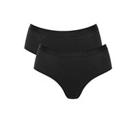 Sloggi Women's sloggi GO Casual Midi 2P, BLACK