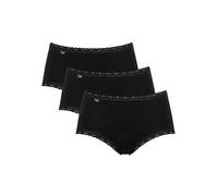 Sloggi Pack of 3 Cotton Midi Briefs Black