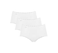 Women's cotton midi briefs Sloggi 24/7 Lace (x3) Blanc 50