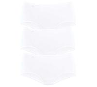 Sloggi Pack of 3 Picot Edge Midi Briefs 3 X White