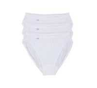 Sloggi Tai Briefs Basic+ – 95% Cotton High-Leg, White – Pack of 3