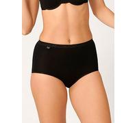 Sloggi Women's Maxi Briefs Basic+ Cotton Pack of 3 Black Size 12