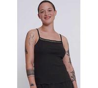 Sloggi Women's sloggi GO Ribbed Spaghetti Top, BLACK