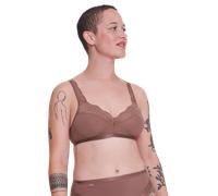 Sloggi Womens Romance Bralette - Cacao - Brown Polyamide - Size 36A