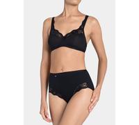 Sloggi Maxi Briefs Romance – Lightweight High-Waist Stretch Knickers with Lace Trim – Black