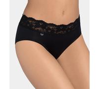 Sloggi Romance Midi Briefs With Lace Black Or White Ladies Knickers x 1
