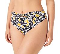 Sloggi Shore Women's Fancy Guppy High Leg Bikini Bottoms, Brown-Dark Combination, S