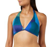 sloggi Shore Women's Sustainable swimwear. Bikini Top, BLUE - DARK COMBINATION, L