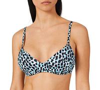 sloggi Shore Women's Sustainable swimwear. Bikini Top, BLUE - DARK COMBINATION, S