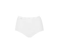 Sloggi Womens Basic+ Maxi Briefs 4 Pack - White Cotton - Size Medium