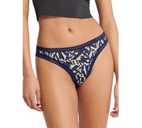 Pack of 3 Go Crush Thongs in Cotton Blue navy+black+printed