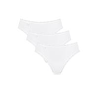 Sloggi Tai Briefs Knickers 24/7 COTTON LACE Brief 3 Pack 95% Cotton Lingerie